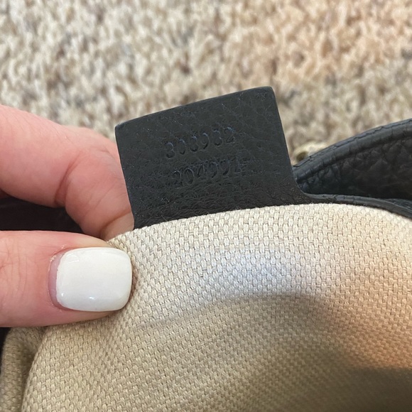 Authentic Black Leather Gucci Chain Soho Hobo Bag - Picture 12 of 15